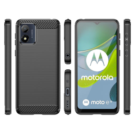 Кейс HQWear Carbon Case за Motorola Moto E13 черен