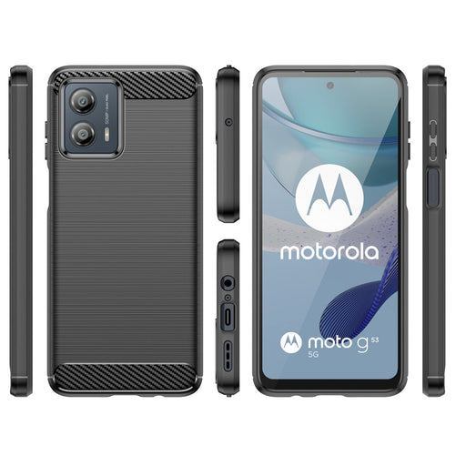 Кейс HQWear Carbon Case за Motorola Moto G53 черен
