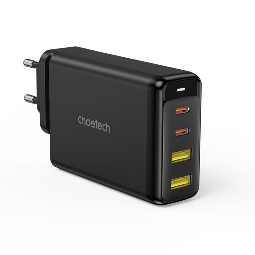 Адаптер Choetech GaN 140W 4 порта (2x USB C 2x