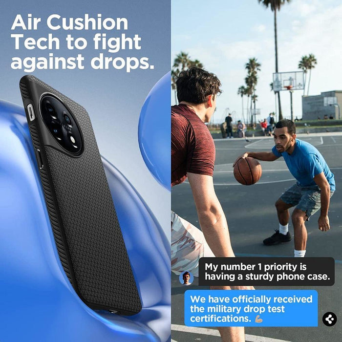 Кейс Spigen Liquid Air за OnePlus11 5G матово черен