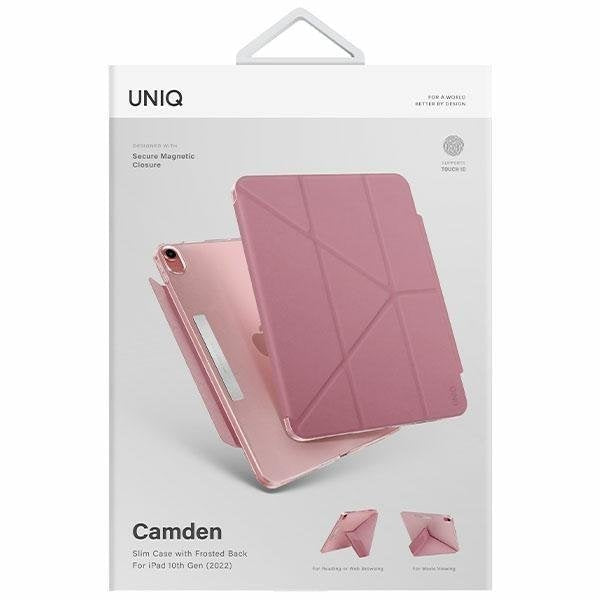 Калъф Uniq Camden за iPad 10 gen. (2022) антимикробен розов