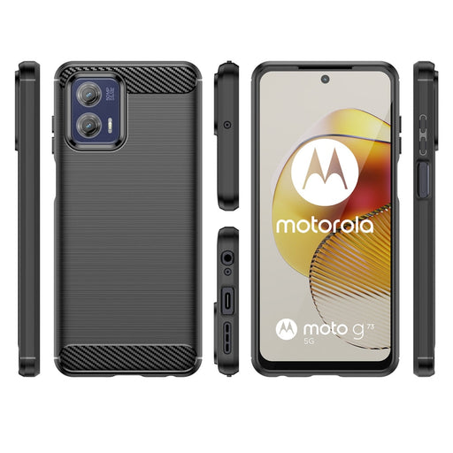 Кейс HQWear Carbon Case за Motorola Moto G73 5G черен
