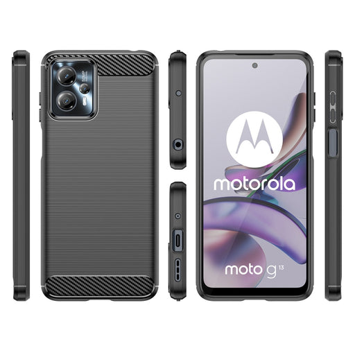 Кейс HQWear Carbon Case за Motorola Moto G53 / G13 черен