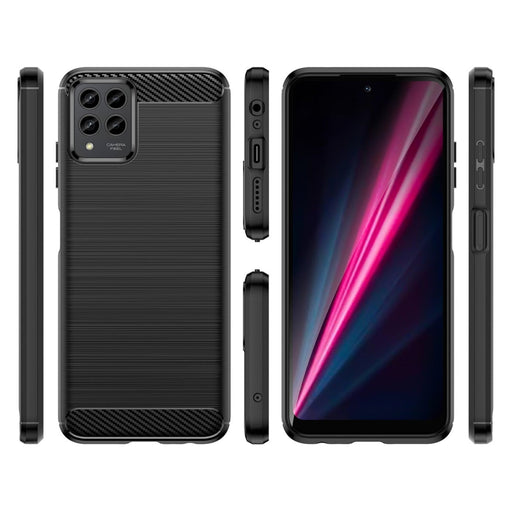 Кейс HQWear Carbon Case за T - Mobile Revvl 6 Pro 5G черен