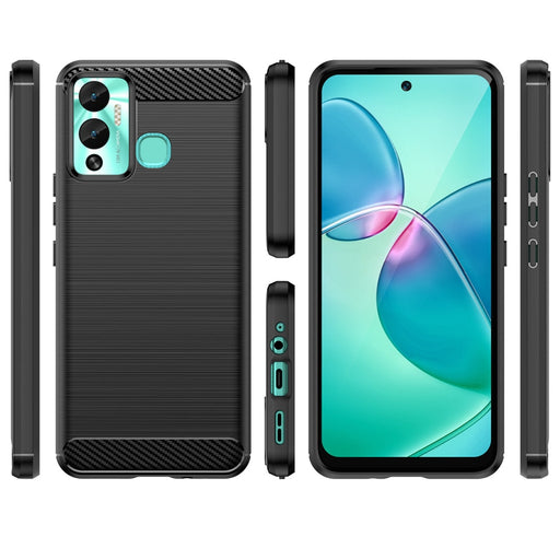 Кейс HQWear Carbon Case за Infinix Hot 12 Play NFC / черен