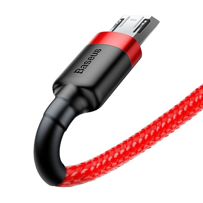 Кабел Baseus Cafule Micro USB 2.4A 1m червен