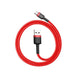 Кабел Baseus Cafule USB - C 3A 0.5m червен