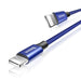 Lightning кабел Baseus Yiven 120cm 2A син