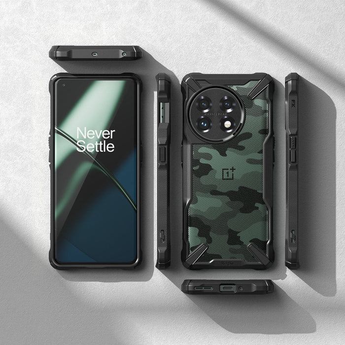 Кейс Ringke Fusion X за OnePlus 11 черен камуфлаж