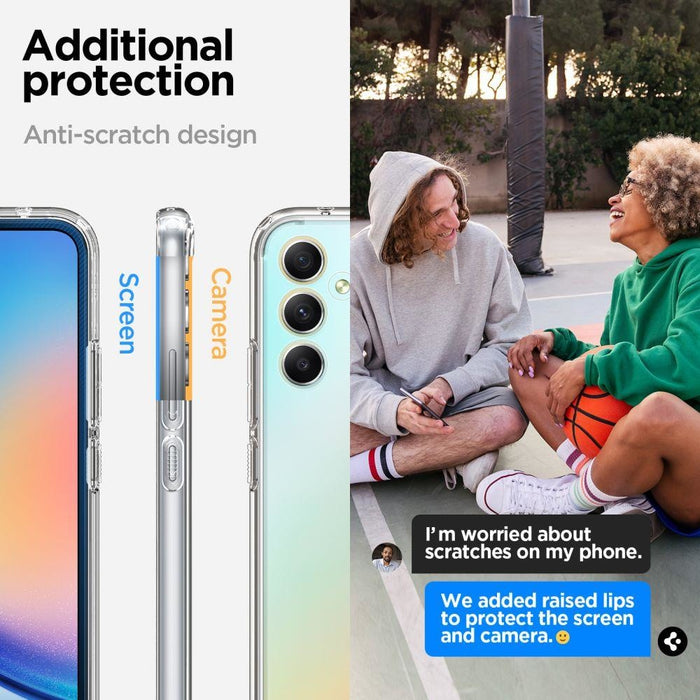 Кейс Spigen Ultra Hybrid за Samsung Galaxy A34 5G прозрачен