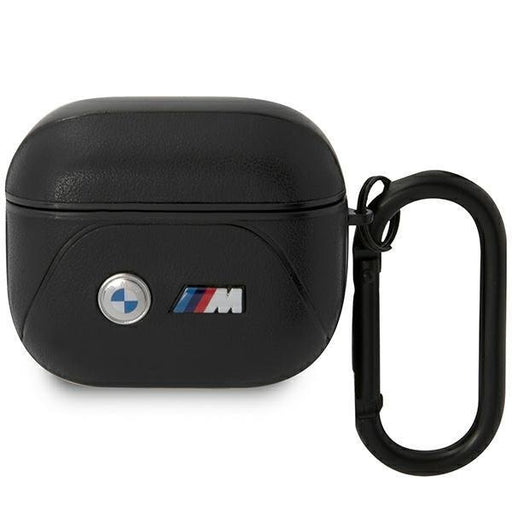 Кейс BMW BMA322PVTK за AirPods 3 черен / Leather Curved Line