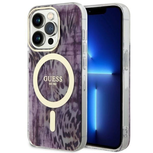 Кейс Guess GUHMP14LHLEOPWP за iPhone 14 Pro 6.1’