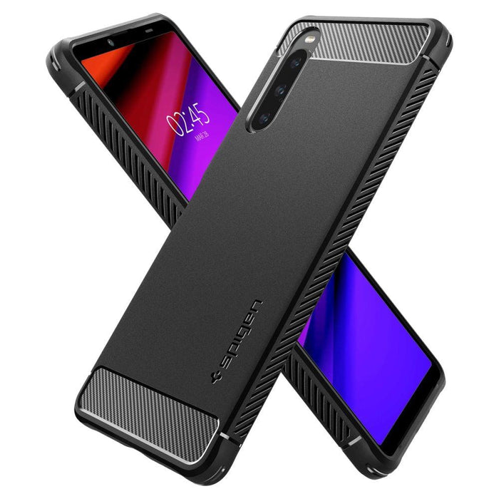 Кейс Spigen Rugged Armor за Sony Xperia 10V матово черен