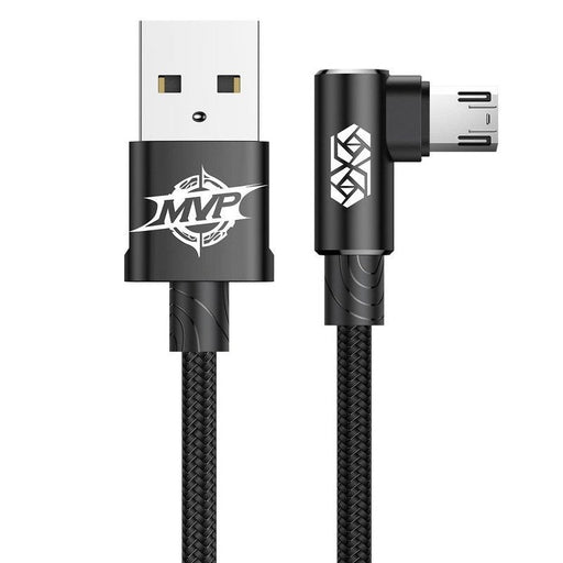 Ъглов кабел Baseus MVP USB Type - C 2A 1m черен