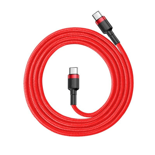 Кабел Baseus Cafule USB - C PD 2.0 QC 3.0 60W 1m червен