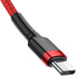 Кабел Baseus Cafule USB - C PD 2.0 QC 3.0 60W 1m червен