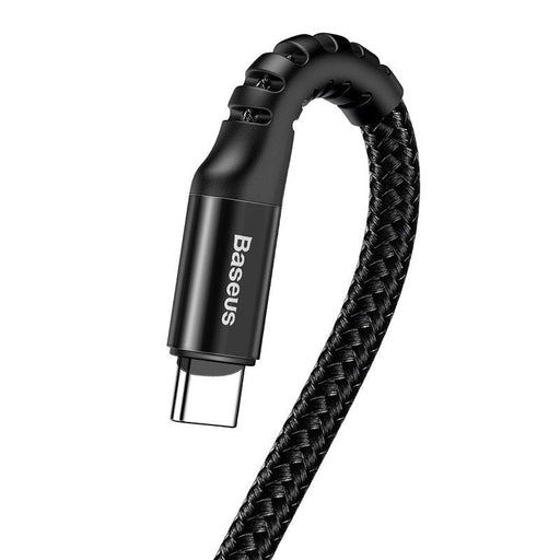 Кабел Baseus Spring - loaded USB към USB - C 1m 2A черен