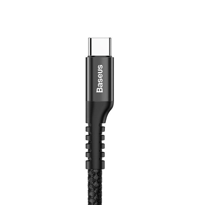 Кабел Baseus Spring - loaded USB към USB - C 1m 2A черен