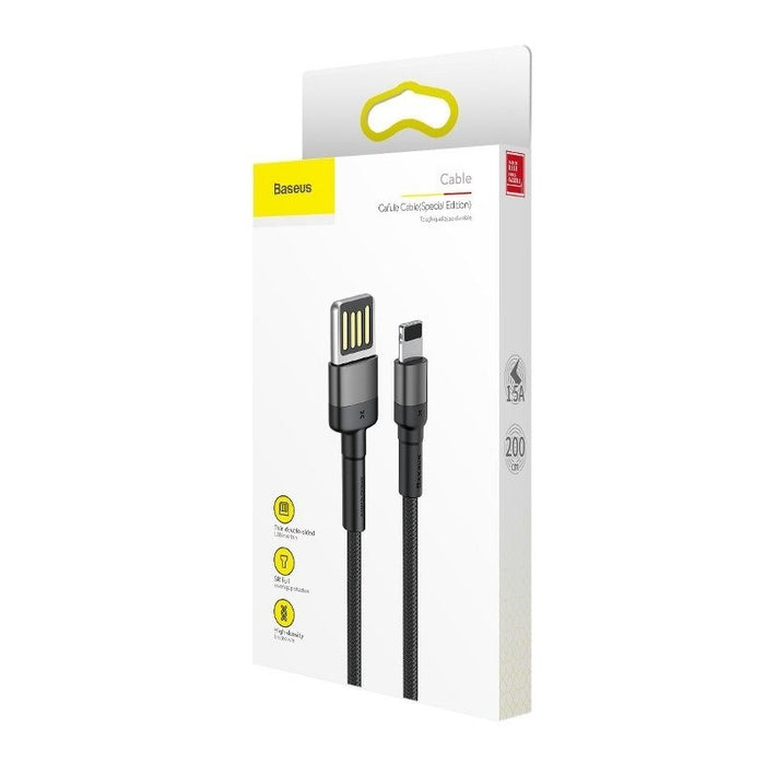 Двустранен USB Lightning кабел Baseus Cafule