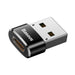 Адаптер Baseus USB - C към USB - A 3A черен