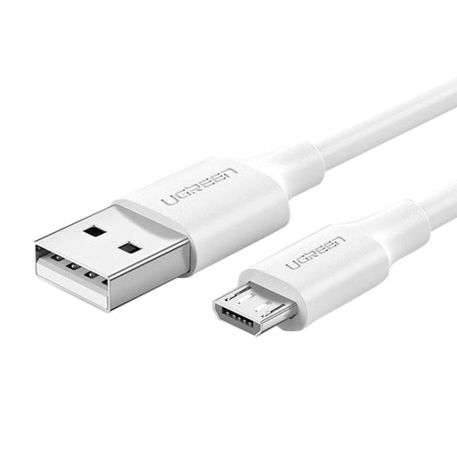 Кабел UGREEN Micro USB QC 3.0 2.4A 0.25m бял