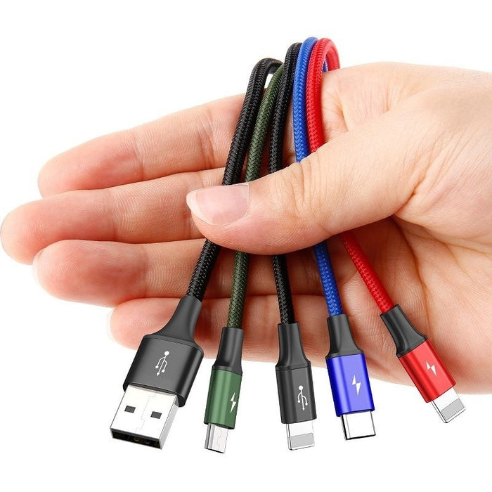 Кабел 4в1 Baseus Fast USB към USB - C