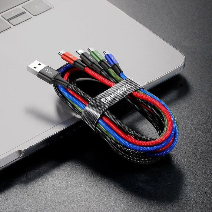 Кабел 4в1 Baseus Fast USB към USB - C