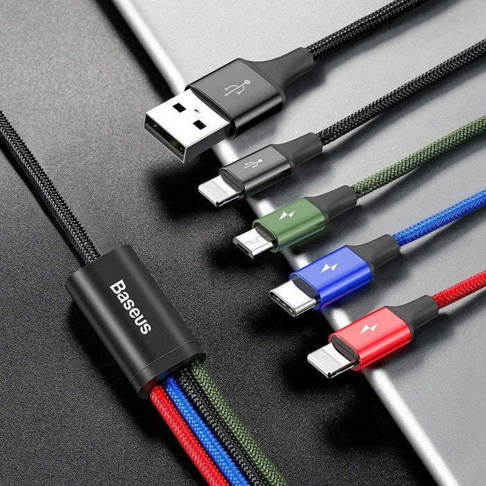 Кабел 4в1 Baseus Fast USB към USB - C