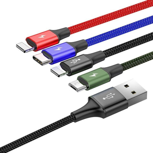 Кабел 4в1 Baseus Fast USB към USB - C