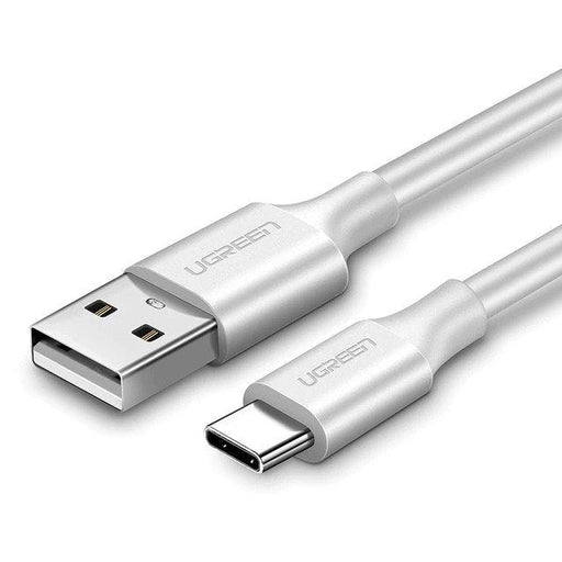 UGREEN Кабел USB - C с позлатено покритие 2 м бял