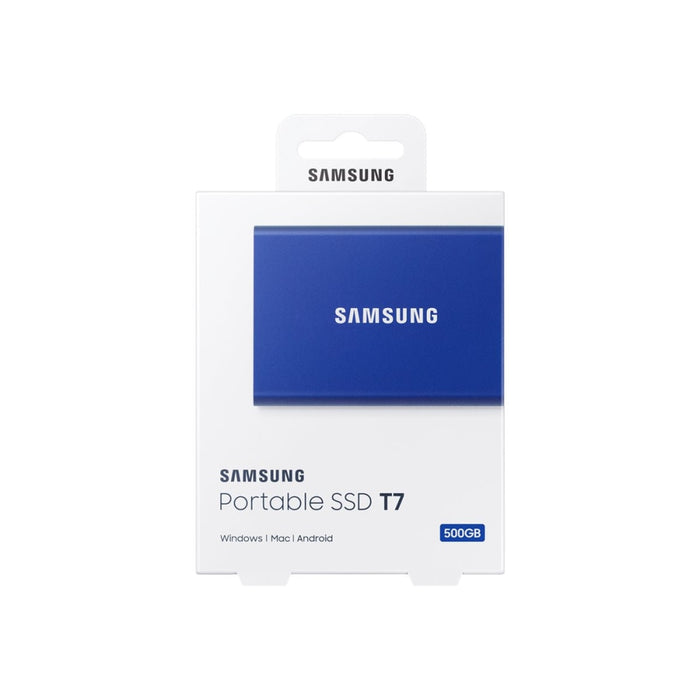 SAMSUNG Portable SSD T7 500GB external USB 3.2 Gen 2 indigo