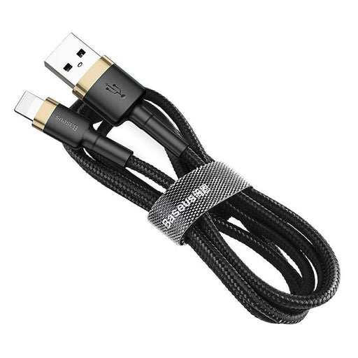 Кабел Baseus Cafule USB Lightning 2.4A 1m златисто - черен