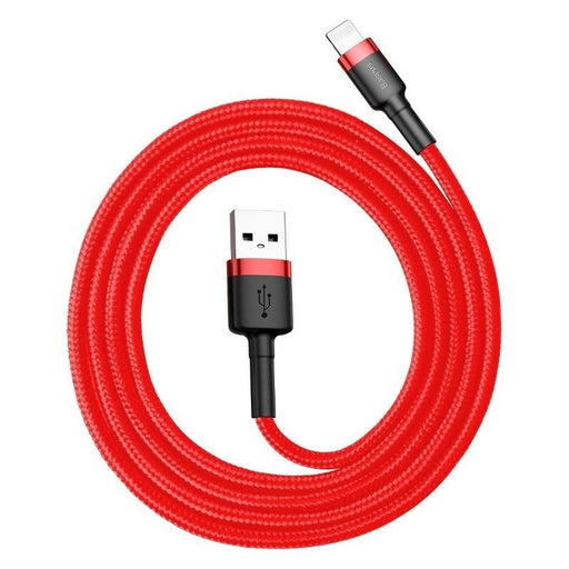Кабел Baseus Cafule USB Lightning 1.5A 2m червен