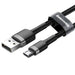 Кабел Baseus Cafule USB към Micro 2A 3m сиво - черен