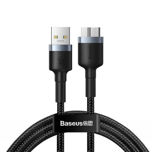 Кабел Baseus USB3.0 (Male) към Micro - B 2A 1m черно - сив