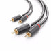 UGREEN AV104 Кабел 2x RCA (чинч) към 1m (черен)