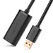 Удължителен кабел UGREEN US121 USB 2.0 активен 20m черен