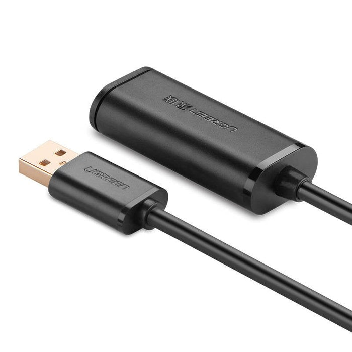 USB 2.0 удължител UGREEN US121 активен 15m (черен)
