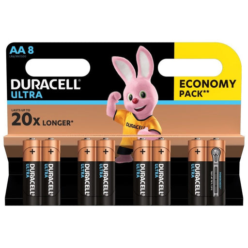 Комплект Duracell алкални батерии Ultra Power LR6/AA 8бр.