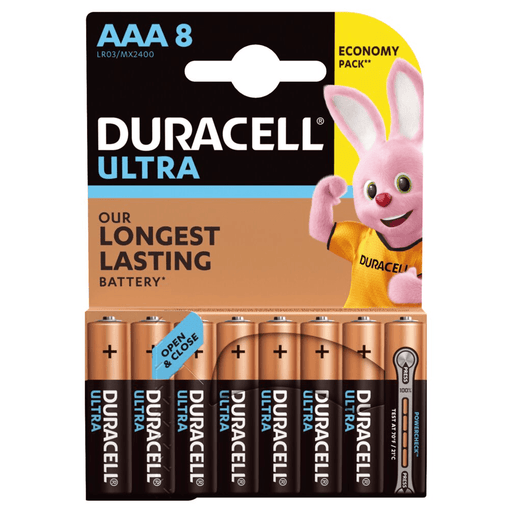 Комплект Duracell алкални батерии Ultra Power LR03 /AAA 8бр.