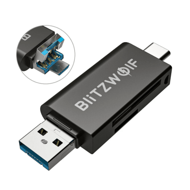 Четец на карти Blitzwolf BW - CR1 SD USB - C / USB