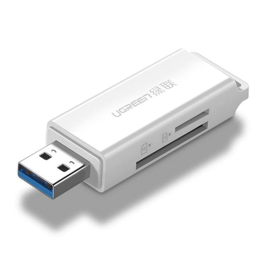 UGREEN CM104 SD/microSD USB 3.0 четец за карти памет (бял)