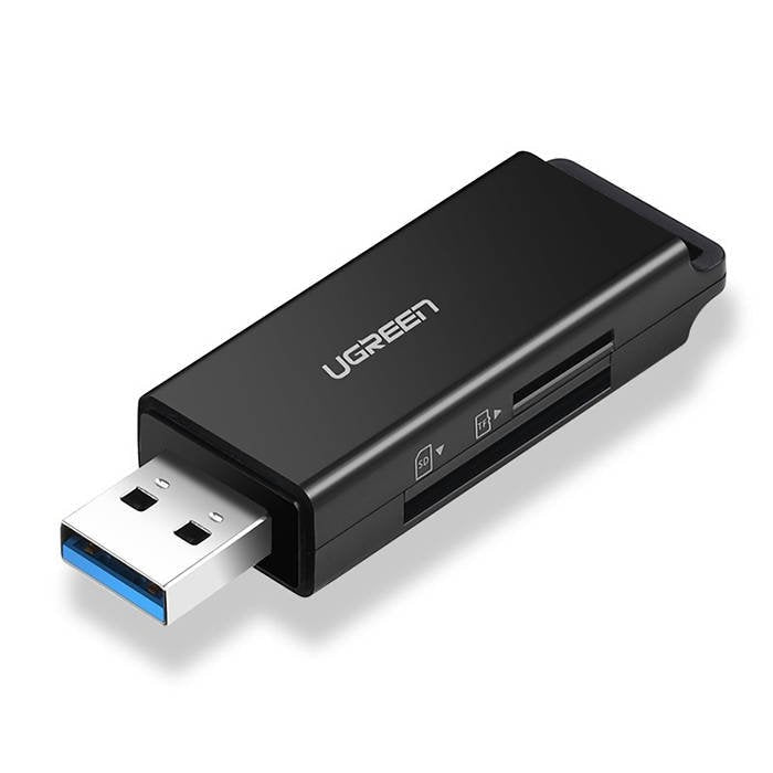 UGREEN CM104 SD/microSD USB 3.0 четец за карти памет (черен)