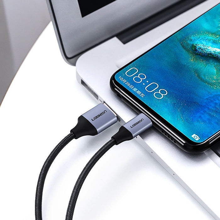 Кабел USB към Micro USB UGREEN, 1m, сив
