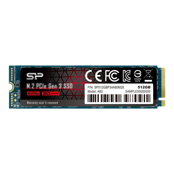 Вътрешен SSD SILICON POWER P34A80 512GB M.2 PCIe