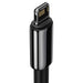 Кабел Baseus Tungsten Gold USB към Lightning 2.4A 1m черен