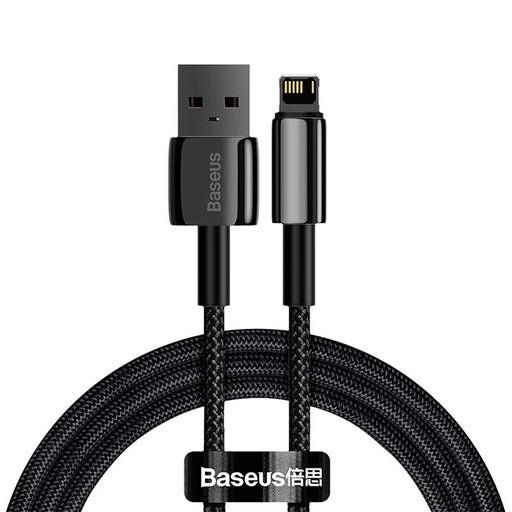 Кабел Baseus Tungsten Gold USB към Lightning 2.4A 1m черен