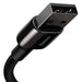 Кабел Baseus Tungsten Gold USB към Lightning 2.4A 2m черен