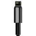 Кабел Baseus Tungsten Gold USB към Lightning 2.4A 2m черен