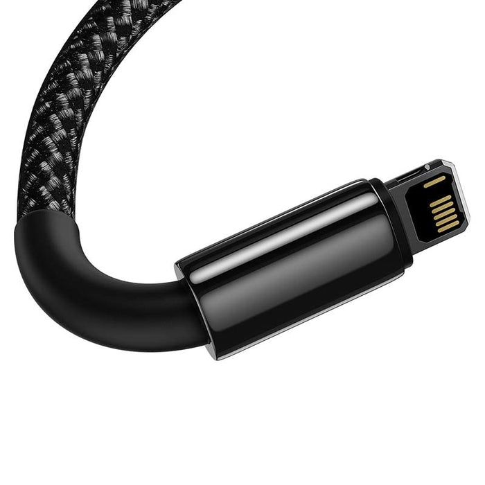 Кабел Baseus Tungsten Gold USB към Lightning 2.4A 2m черен